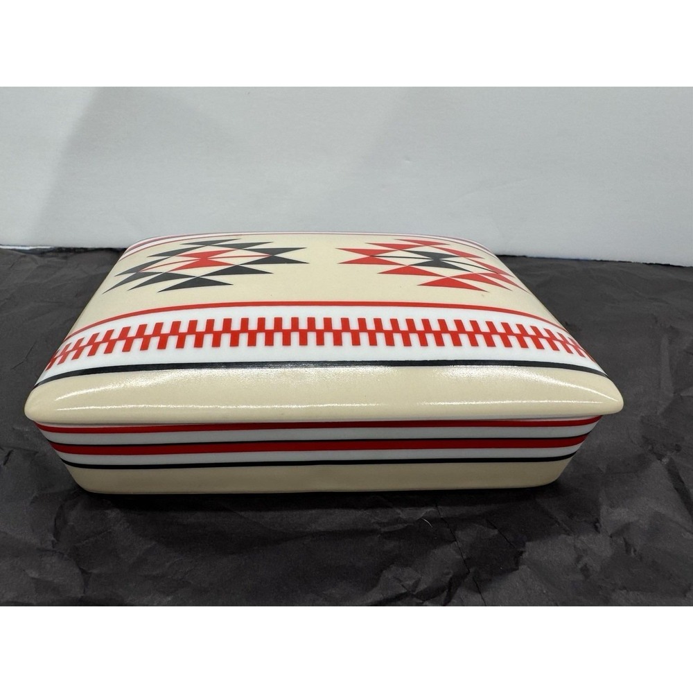 Trifles Japan Porcelain Card Set 52 • Vintage 1980s Geometric Southwestern Decor - Picture 9 of 13